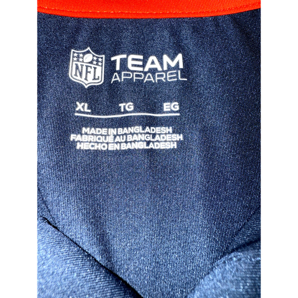 Chicago Bears Polo Shirt Men XL Navy Blue Knit NFL Team Apparel New Without Tag - Picture 3 of 5